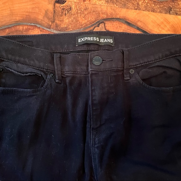 Express Size 10R Black Jean Legging Midrise - Picture 3 of 7